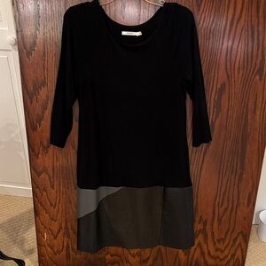 Bailey 44 Black and Gray Long Sleeve Dress